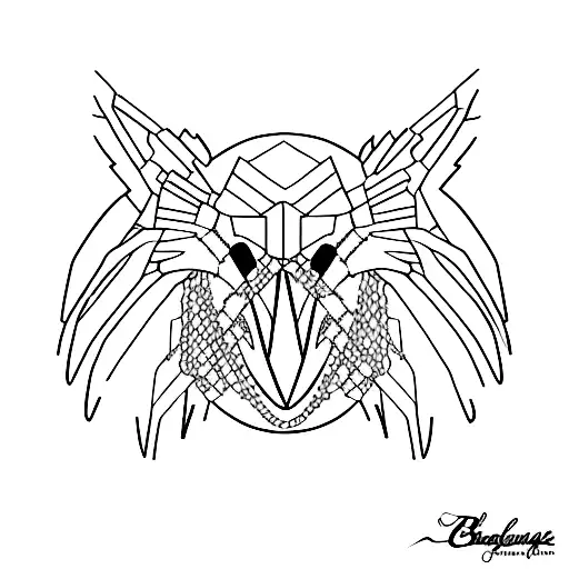 Caged Raven & Broken Chains: A raven, which is often seen as a symbol of mystery and a harbinger of transformation, trap tattoo design idea
