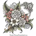 name sophia tattoo design idea