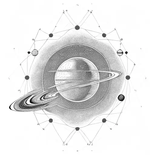 Solar System  tattoo design idea