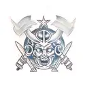 Gemini tattoo design idea