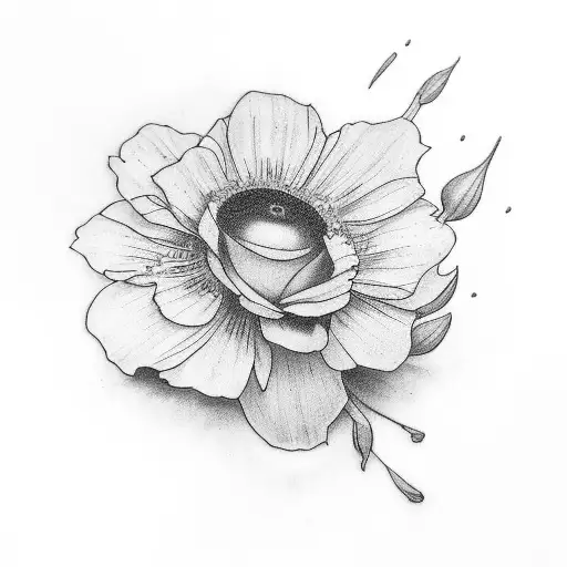 the phrase "remember this" with the date under it "08/28/21" and flowers around it tattoo design idea