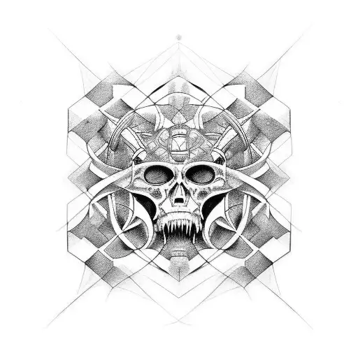 biomechanical, skin tear tattoo design idea