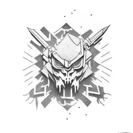 punk, depression, clean,  tattoo design idea