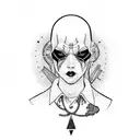 punk, depression, clean,  tattoo design idea