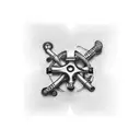 Puzzle piece, mechanical bone, blood tattoo design idea