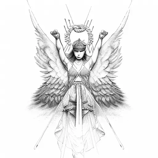 Strength in struggles, wisdom in punishments, freedom in truth; my soul soars and rises, like the Falling Angel tattoo design idea