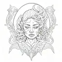 deppression and anxiety mental health tattoo design idea