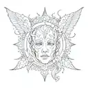 deppression and anxiety mental health tattoo design idea