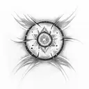 A blackwork tattoo of a mystical night sky with a shooting star transforming into a vibrant flower tattoo design idea