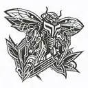bumblebee transformers logo tattoo design idea