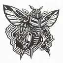 bumblebee transformers logo tattoo design idea