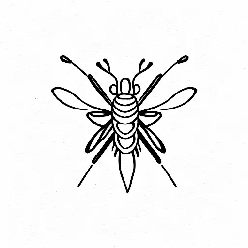 mantis  tattoo design idea