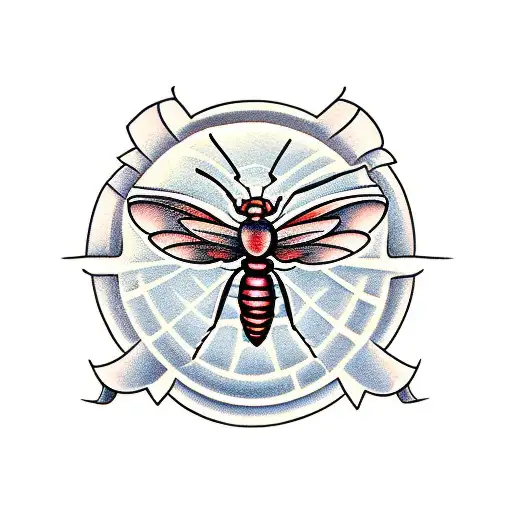 insect tattoo design idea