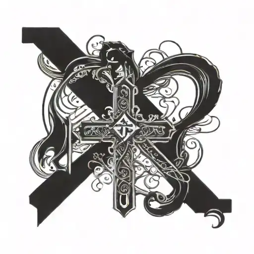 proverbs 17:17 in a cross tattoo tattoo design idea