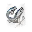 moray eel tattoo design idea