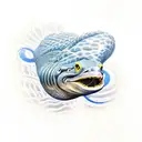 moray eel tattoo design idea