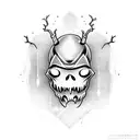 ghost boo doodle tattoo design idea