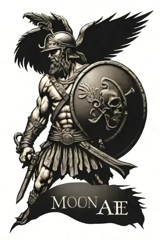 molon labe tattoo in ancient greek tattoo design idea