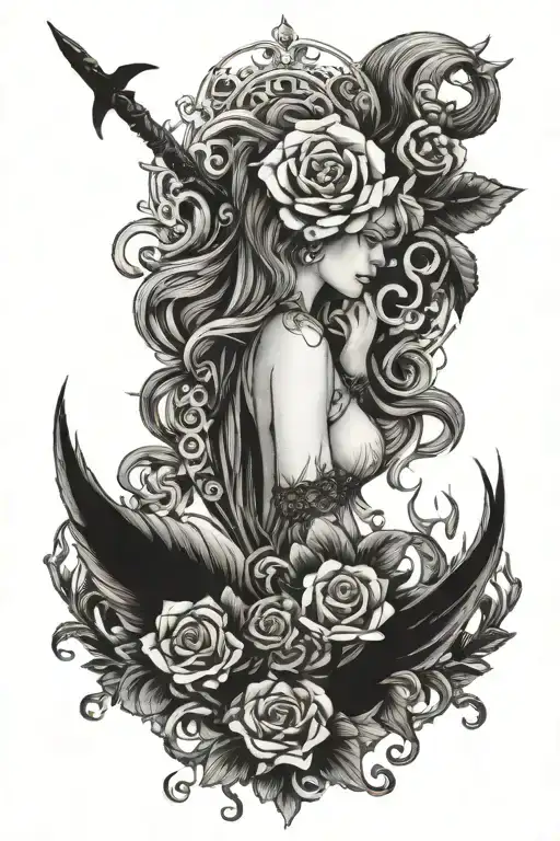 no sorrow no regrets tattoo design idea
