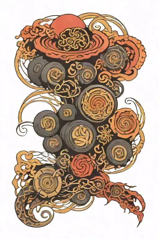 Playstation sybols, Sound waves tattoo design idea