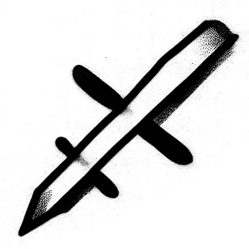 Cross with bible verse tattoo design idea