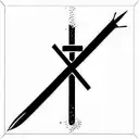Cross with bible verse tattoo design idea