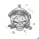 Luffy from One Piece tattoo design idea