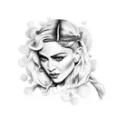 madonna tattoo design idea