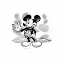  Mickey Mouse sketch  tattoo design idea