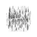 exotic forrest tattoo design idea