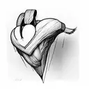 Crying Heart tattoo design idea