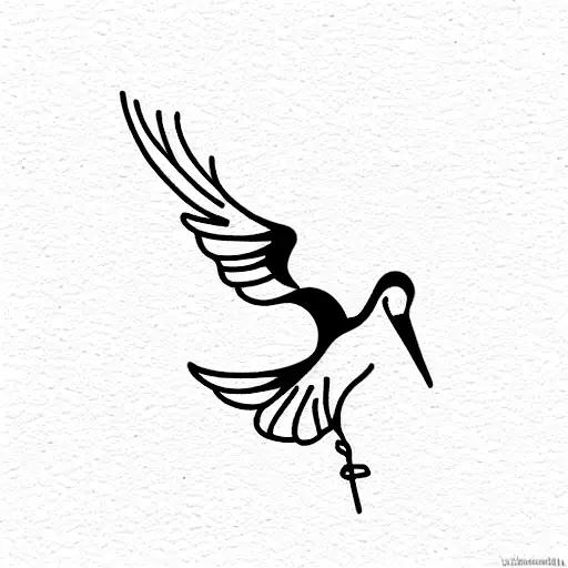 stork sewing scissors tattoo | by Kira Hosler | chris_wass | Flickr