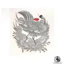 stork tattoo design idea