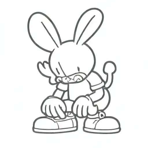 kaws playboy logo tattoo design idea