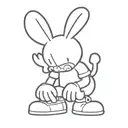 kaws playboy logo tattoo design idea