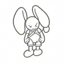 kaws playboy logo tattoo design idea