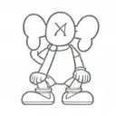 kaws playboy logo tattoo design idea
