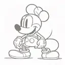 kaws mickey mouse  tattoo design idea