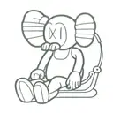 kaws drill tattoo design idea