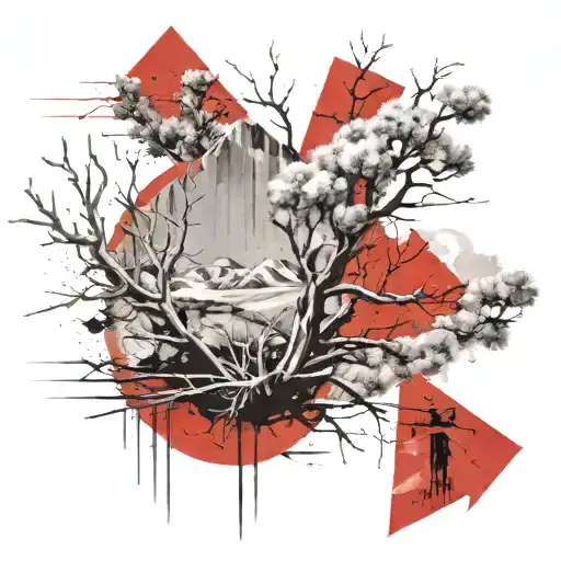 sagebrush thunderstorms desert scape that transforms tattoo design idea