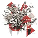 sagebrush thunderstorms desert scape that transforms tattoo design idea