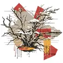 sagebrush thunderstorms desert scape that transforms tattoo design idea