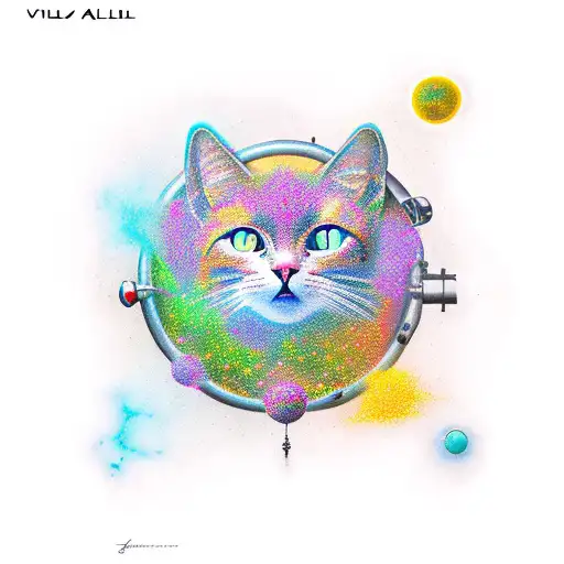 alley cat nucleus  tattoo design idea
