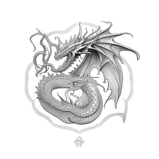 three dragons danerys mini tattoo design idea