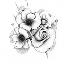 flores, enredaderas tattoo design idea
