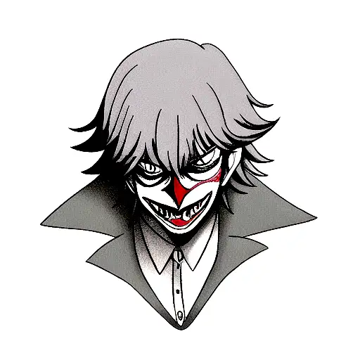 Joker tattoo design idea