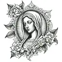 Virgin Mary  tattoo design idea