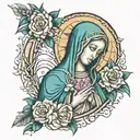 Virgin Mary  tattoo design idea