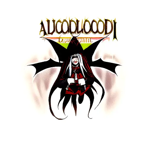 Alucard from hell sing sleeve tattoo design idea
