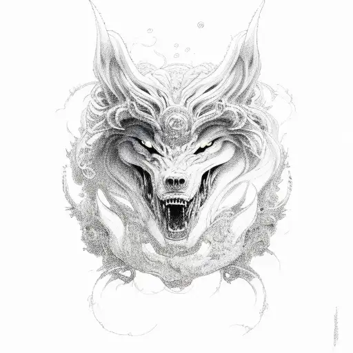 fenrir tattoo design idea